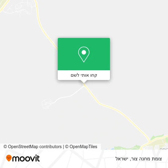 מפת צומת מחנה צור