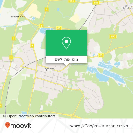 מפת משרדי חברת חשמל/צה''ל