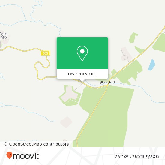 מפת מסעף פצאל