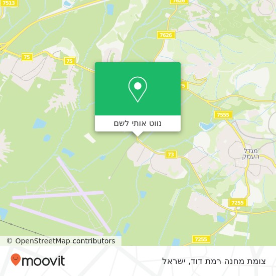 מפת צומת מחנה רמת דוד
