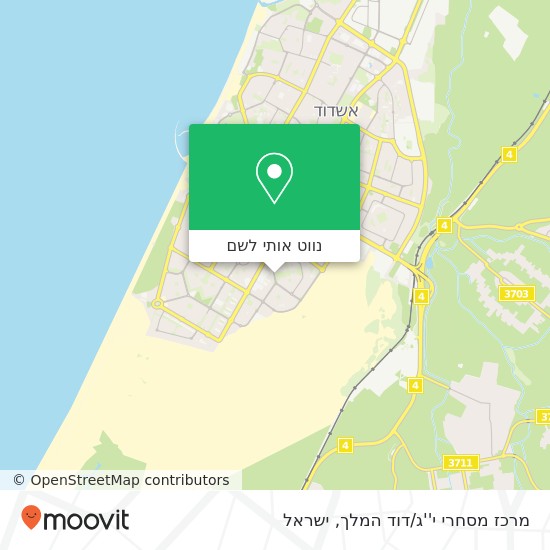 מפת מרכז מסחרי י''ג/דוד המלך