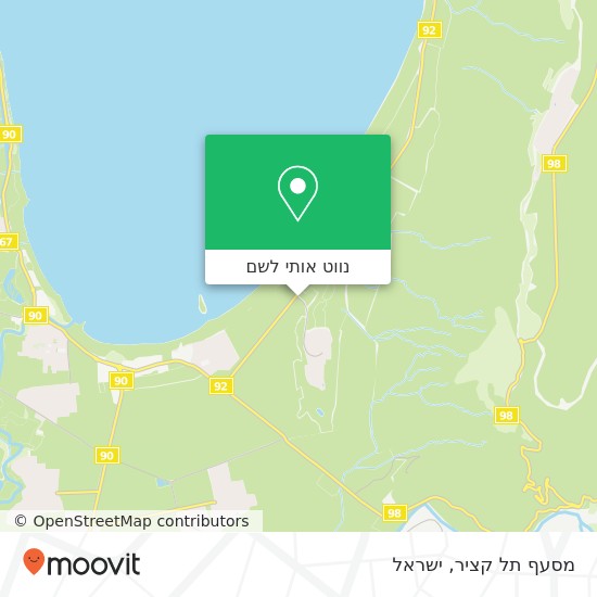 מפת מסעף תל קציר