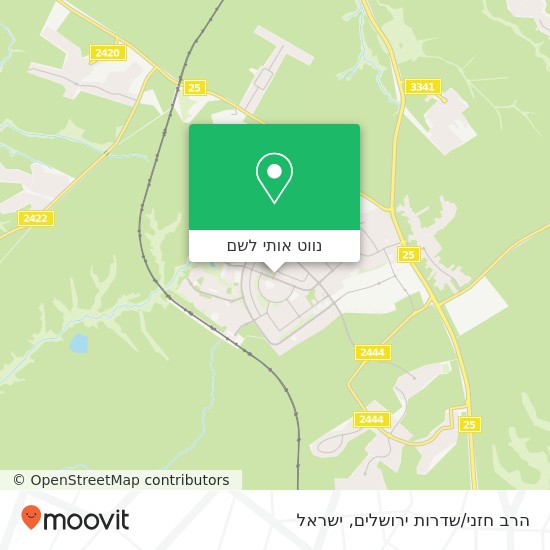 מפת הרב חזני/שדרות ירושלים