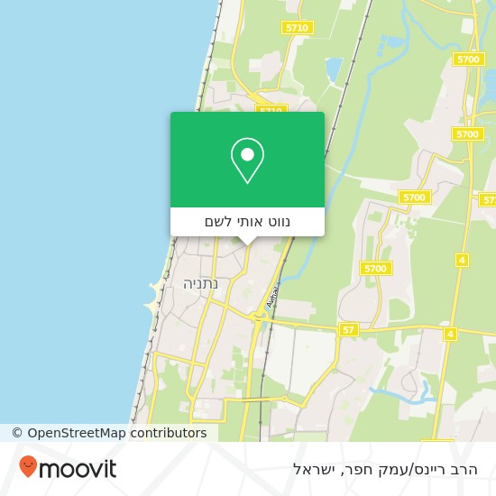 מפת הרב ריינס/עמק חפר