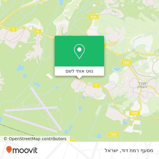 מפת מסעף רמת דוד