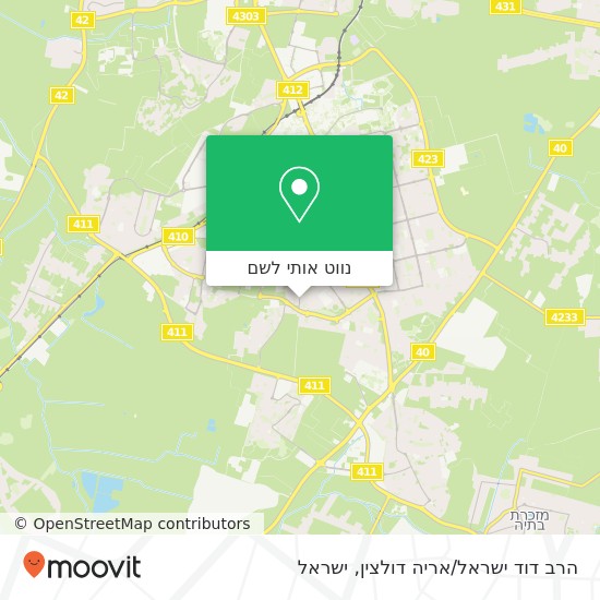 מפת הרב דוד ישראל/אריה דולצין