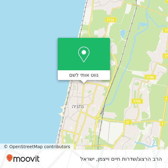 מפת הרב הרצוג/שדרות חיים וייצמן