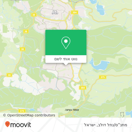מפת מתנ''ס/נחל דולב