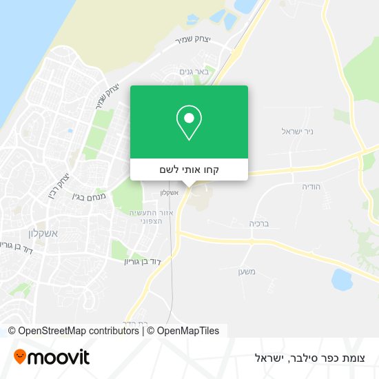 מפת צומת כפר סילבר