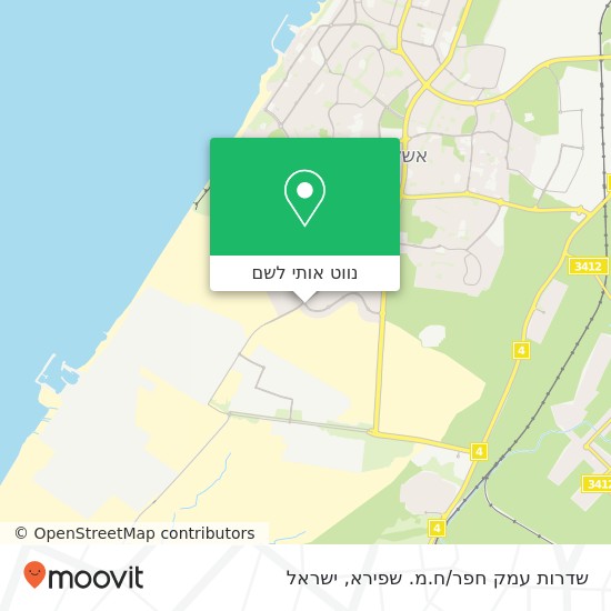 מפת שדרות עמק חפר/ח.מ. שפירא