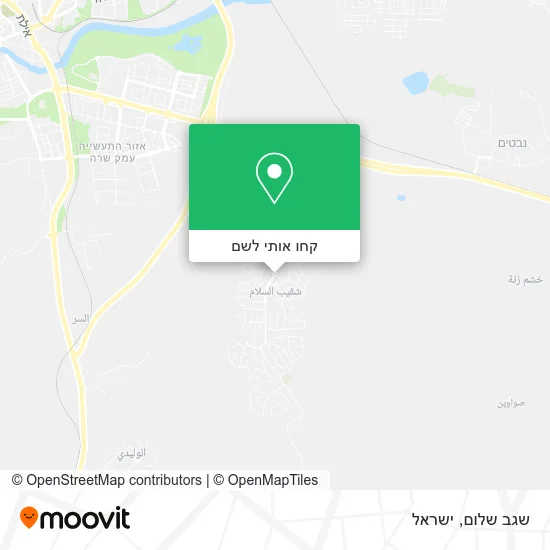 מפת שגב שלום