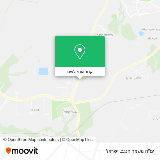 מפת ימ''ח משמר הנגב