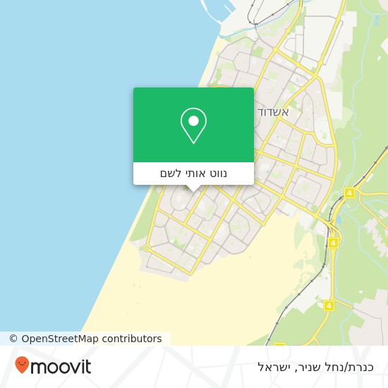 מפת כנרת/נחל שניר