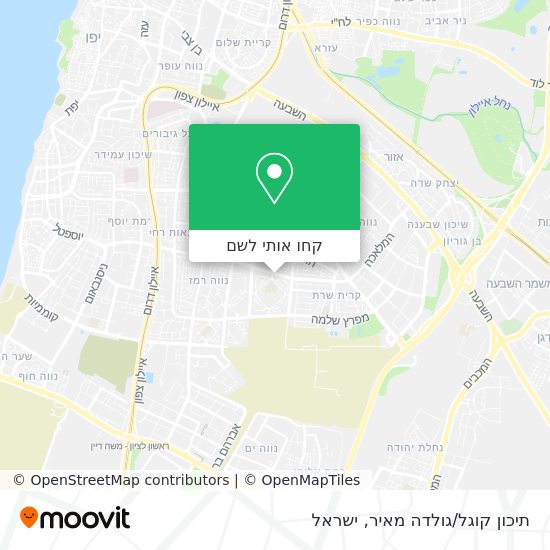 מפת תיכון קוגל/גולדה מאיר