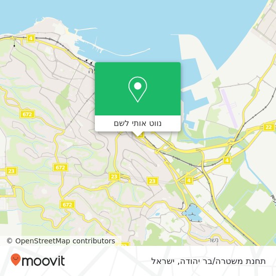 מפת תחנת משטרה/בר יהודה