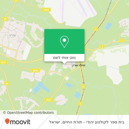 מפת בית ספר לקולנוע יהודי - תורת החיים