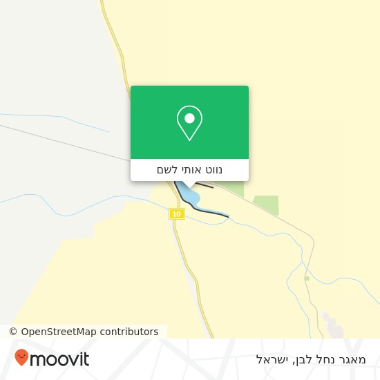 מפת מאגר נחל לבן