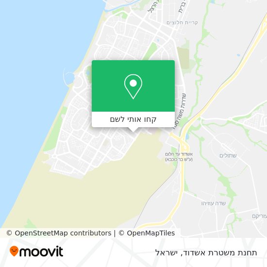 מפת תחנת משטרת אשדוד