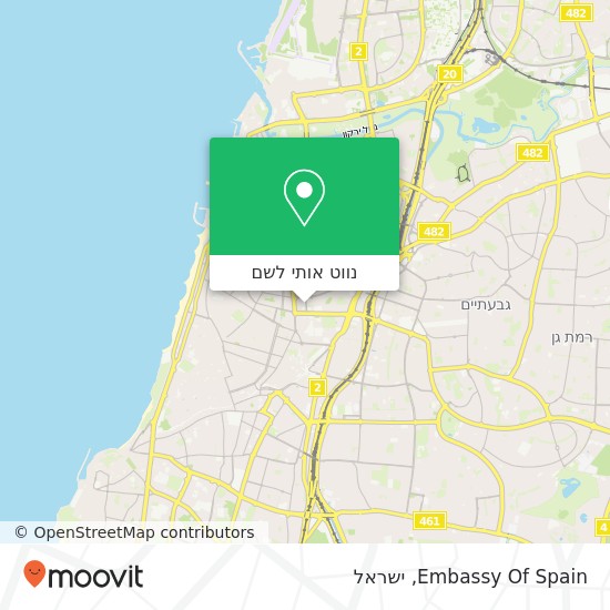 מפת Embassy Of Spain