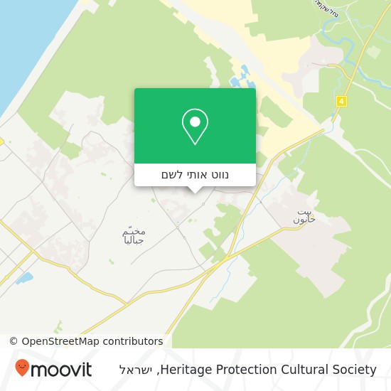 מפת Heritage Protection Cultural Society
