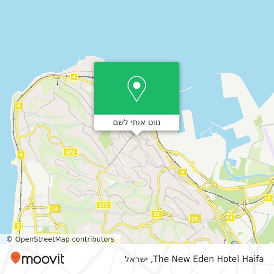 מפת The New Eden Hotel Haifa