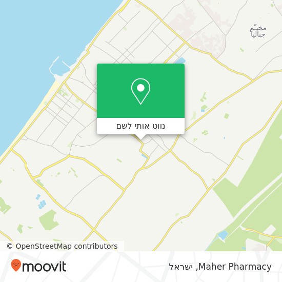 מפת Maher Pharmacy