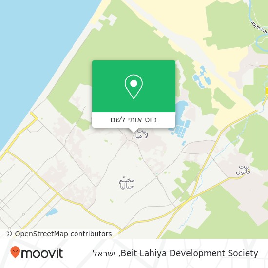 מפת Beit Lahiya Development Society