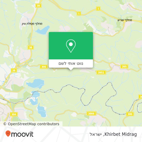 מפת Khirbet Midrag
