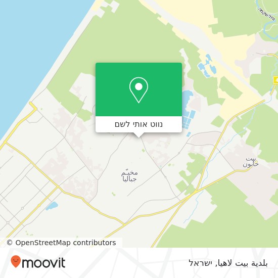 מפת بلدية بيت لاهيا