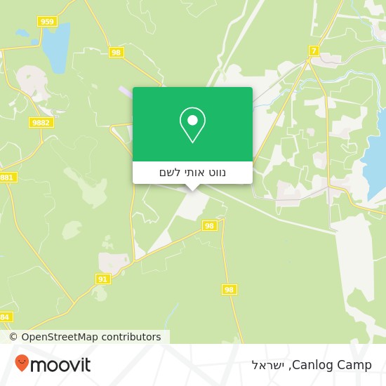 מפת Canlog Camp