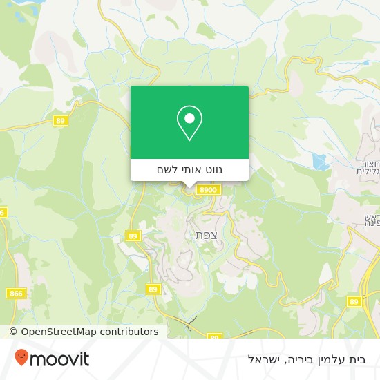 מפת בית עלמין ביריה