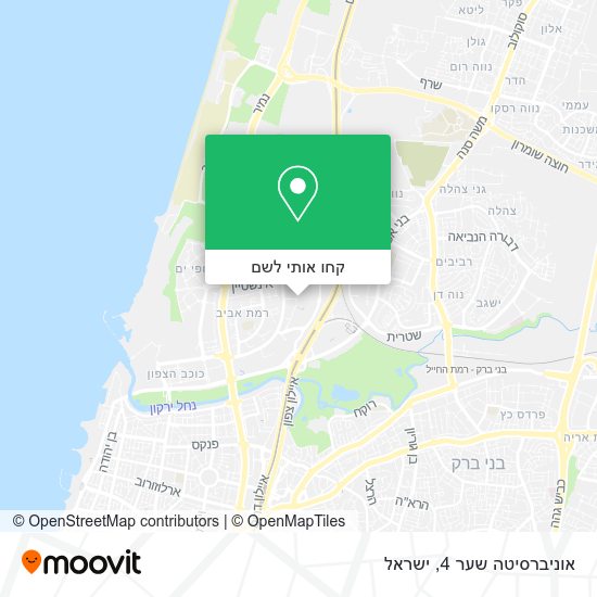 מפת אוניברסיטה שער 4