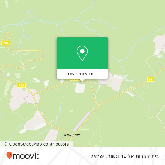 מפת בית קברות אליעד וגשור