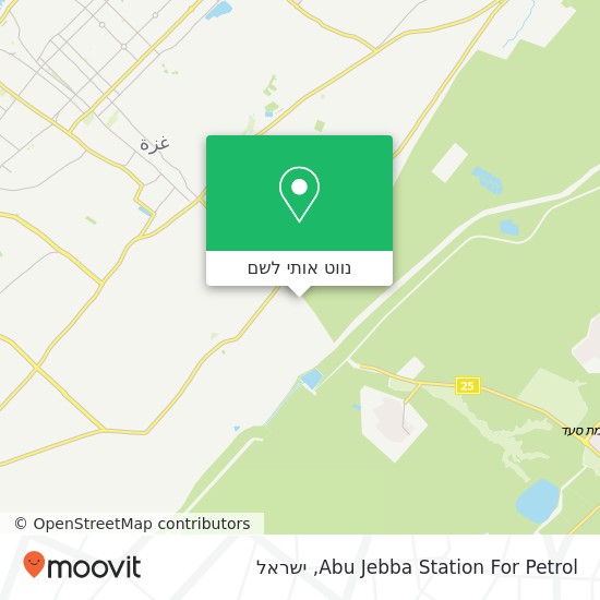 מפת Abu Jebba Station For Petrol