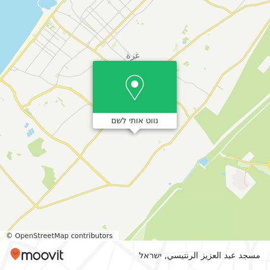 מפת مسجد عبد العزيز الرنتيسي