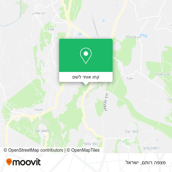 מפת מצפה רותם