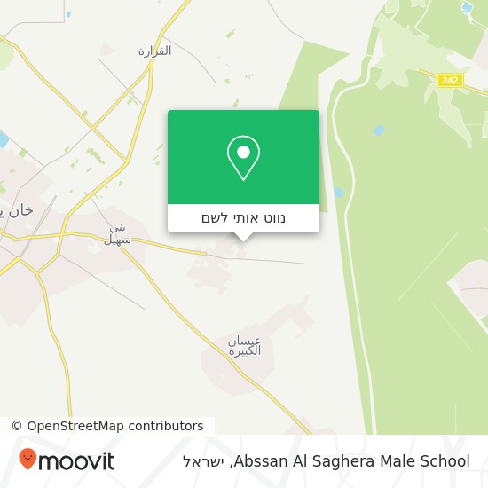 מפת Abssan Al Saghera Male School