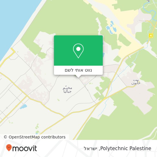 מפת Polytechnic Palestine