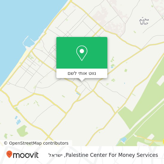 מפת Palestine Center For Money Services