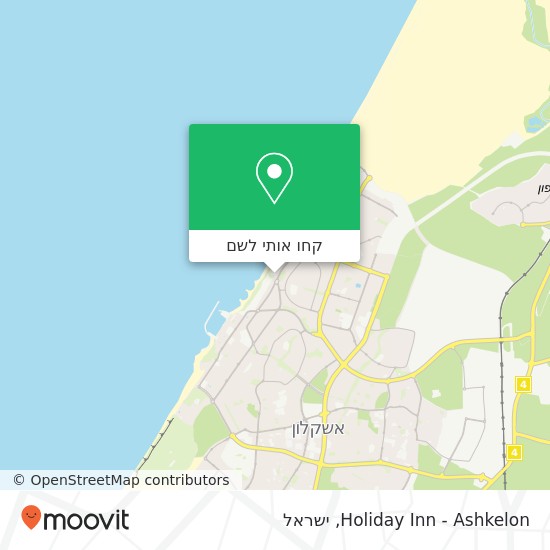 מפת Holiday Inn - Ashkelon