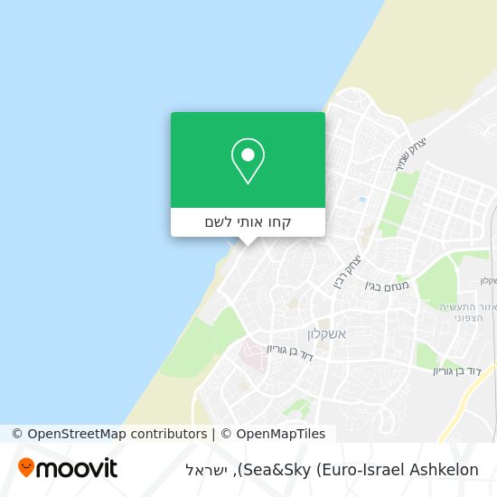מפת Sea&Sky (Euro-Israel Ashkelon)