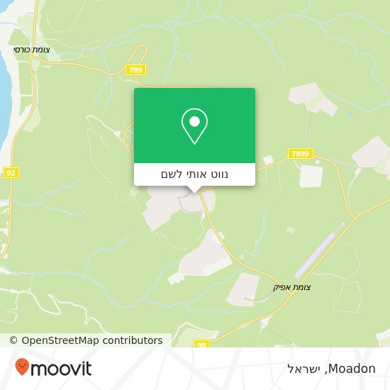 מפת Moadon