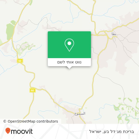 מפת בריכת מג׳דל בע