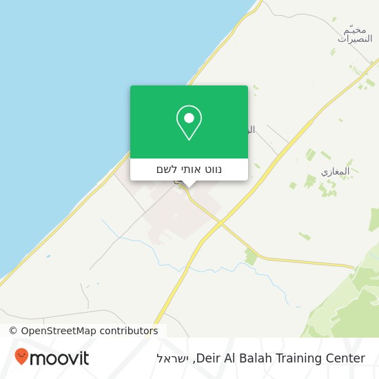 מפת Deir Al Balah Training Center