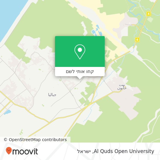 מפת Al Quds Open University