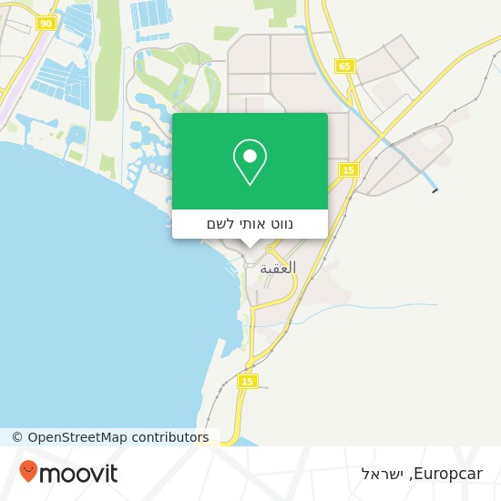 מפת Europcar