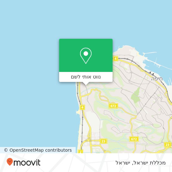מפת מכללת ישראל