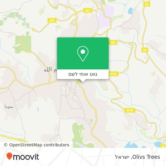 מפת Olivs Trees