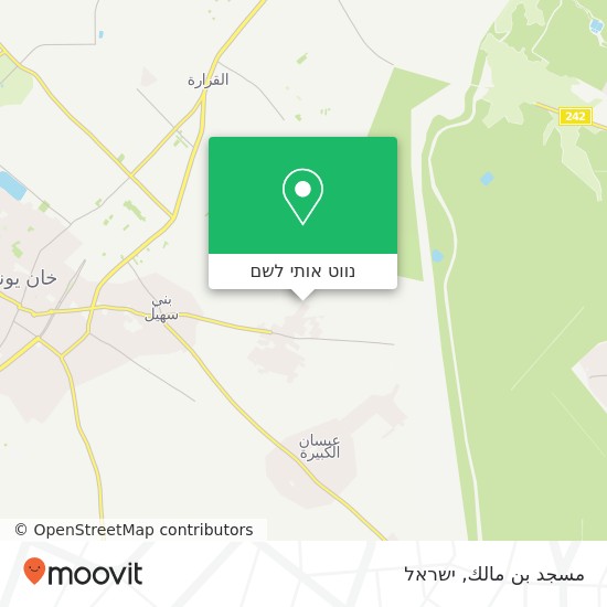 מפת مسجد بن مالك