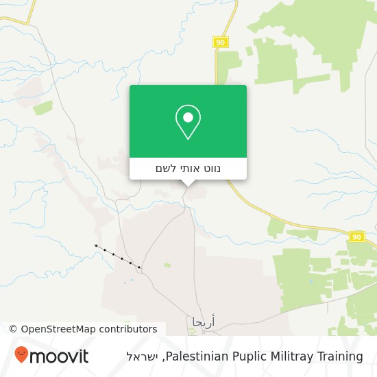 מפת Palestinian Puplic Militray Training